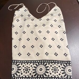 Zara Cream & Black top NWT